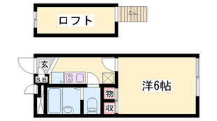 レオパレスハッピーハウスの物件間取画像